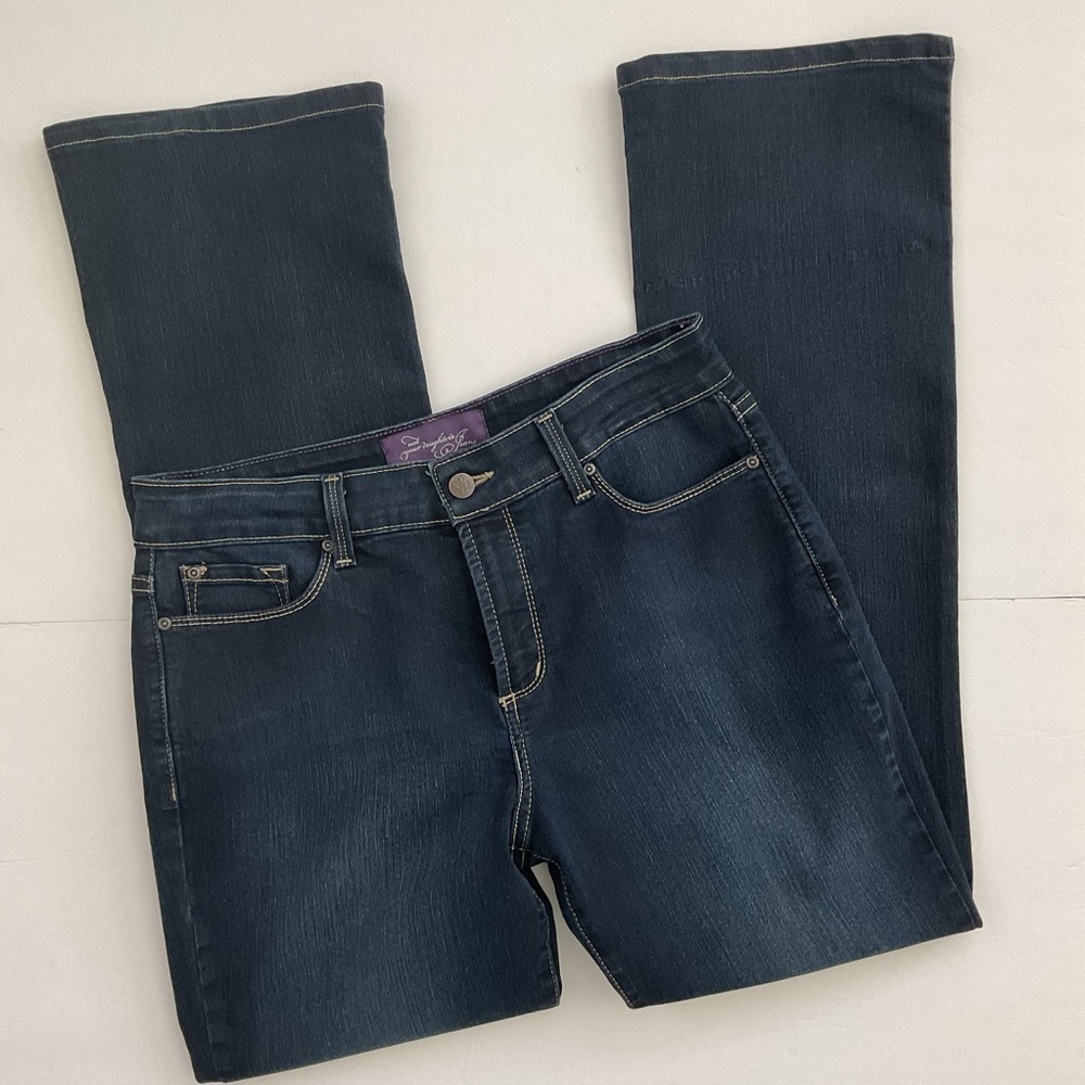 NYDJ Not Your Daughter's Jeans Dark Wash Mid Rise Bootcut Cotton Jeans Size 12